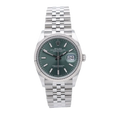 Rolex Datejust Green Fluted Jubilee