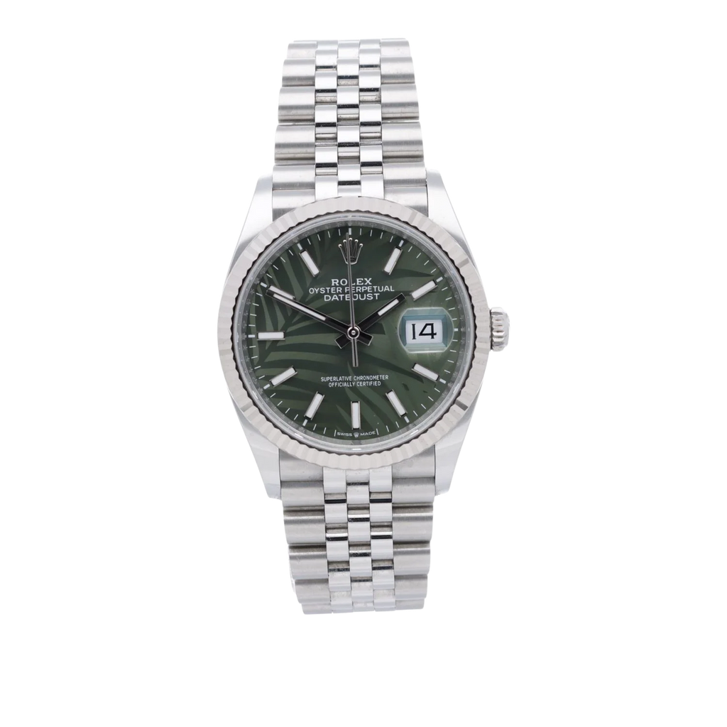 Rolex Datejust Green Palm Jubilee