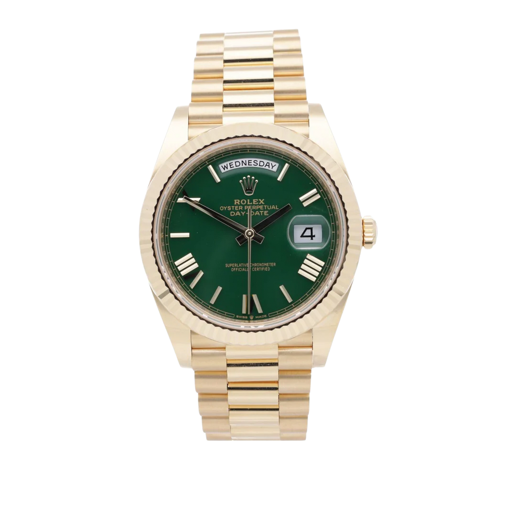 Rolex Day-Date Gold Green Watch
