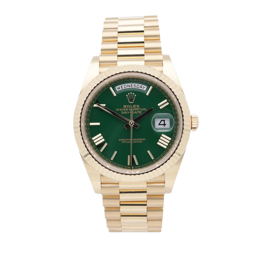 Rolex Day-Date Gold Green Watch