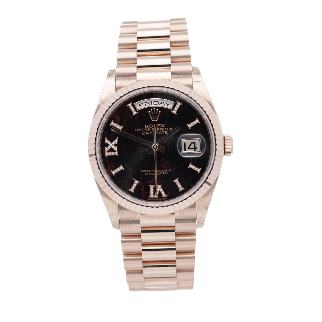 Rolex Day-Date Everose Diamond Watch