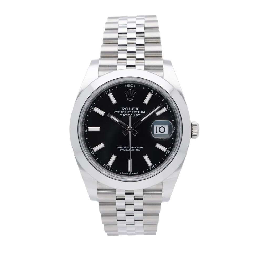 Rolex Datejust Black Smooth Jubilee