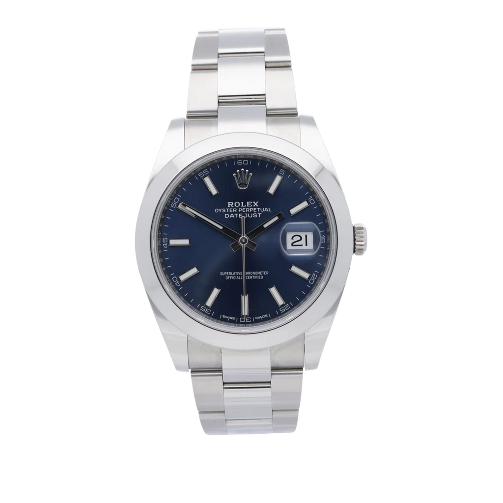 Rolex Datejust Blue Smooth Oyster