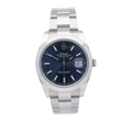 Rolex Datejust Blue Smooth Oyster