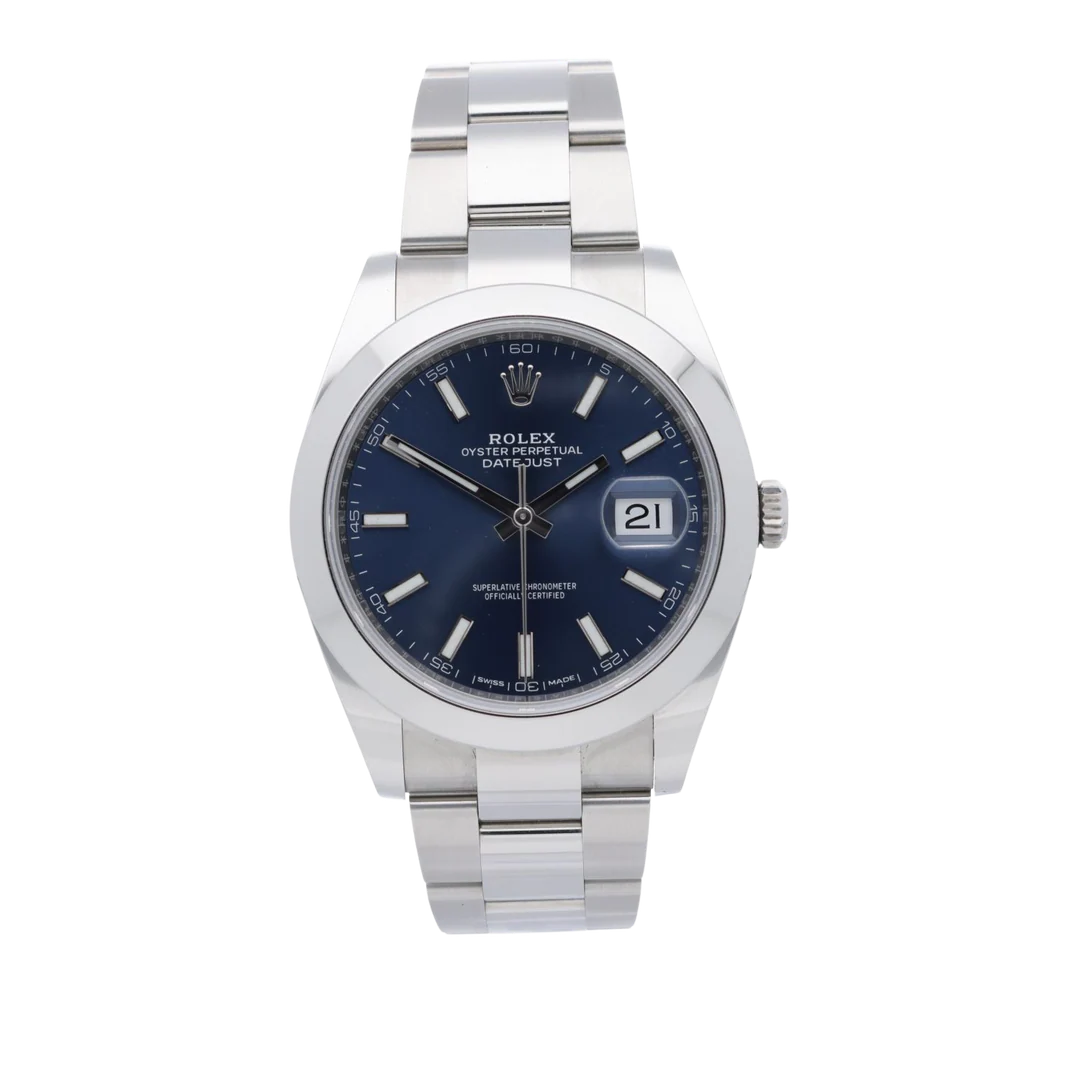Rolex Datejust Blue Smooth Oyster