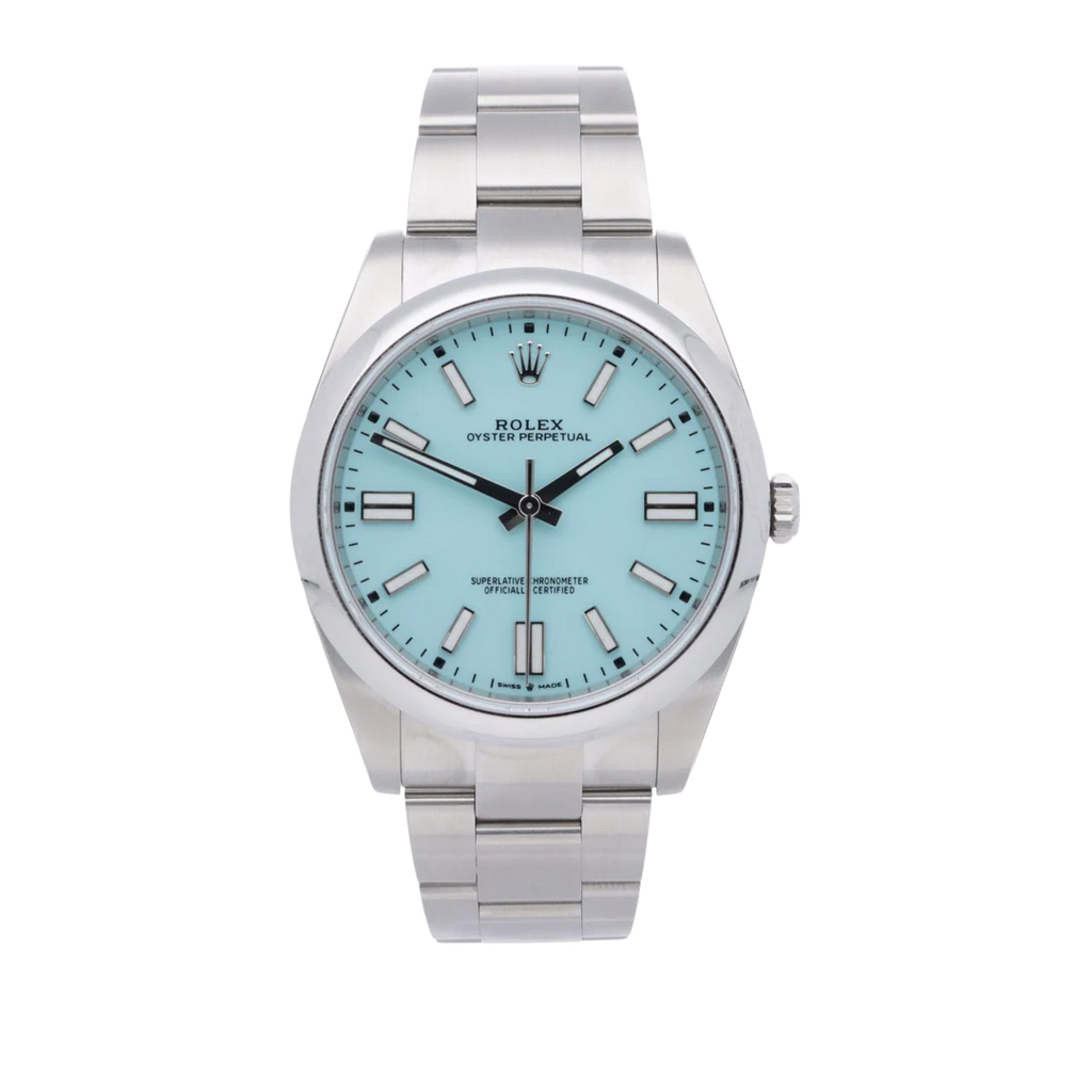Rolex Oyster Perpetual Turquoise Watch