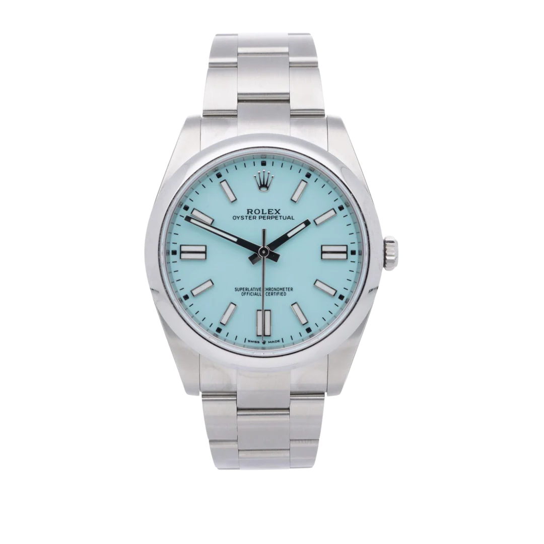 Rolex Oyster Perpetual Turquoise Watch
