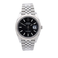 Rolex Datejust Black Fluted Jubilee