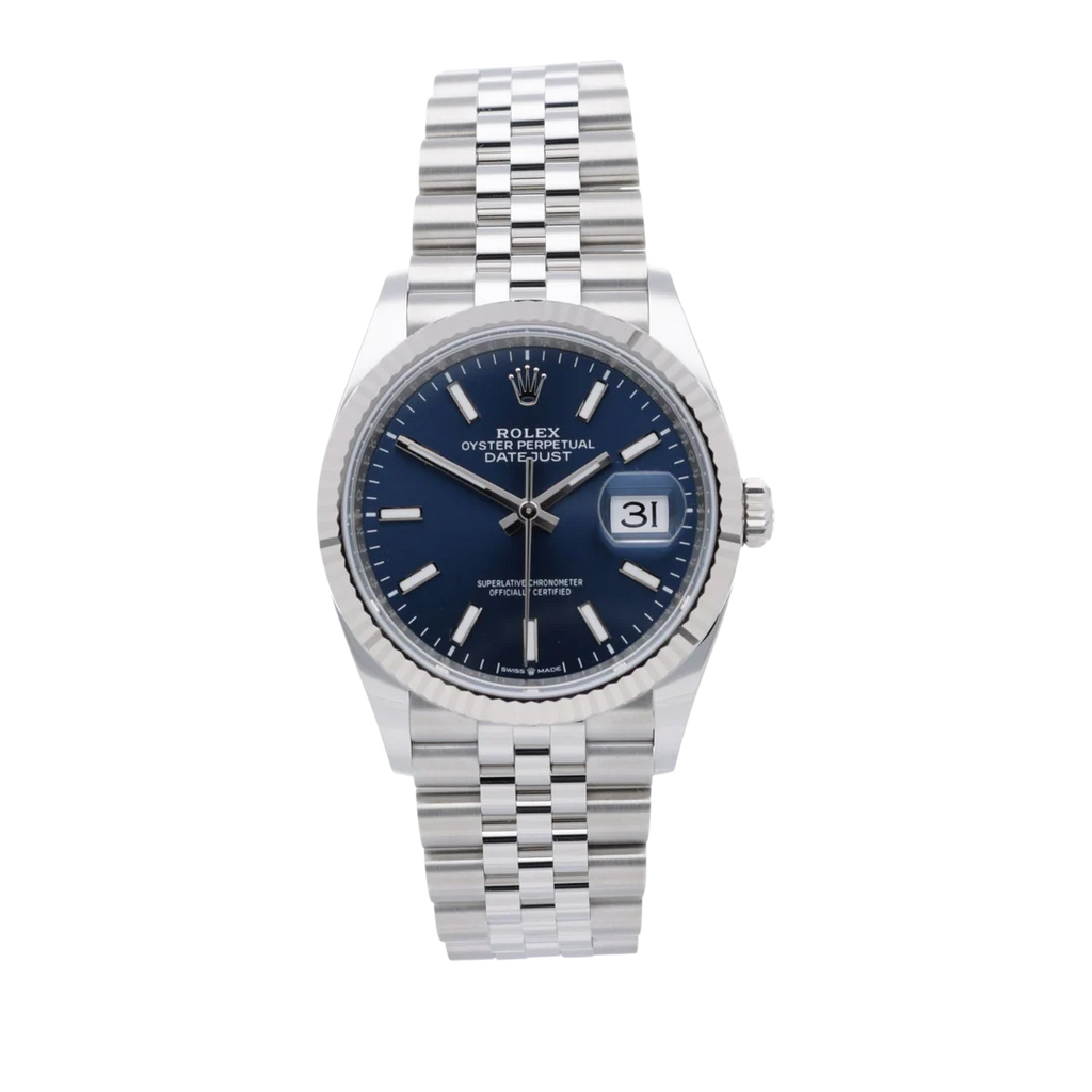 Rolex Datejust Blue Fluted Jubilee