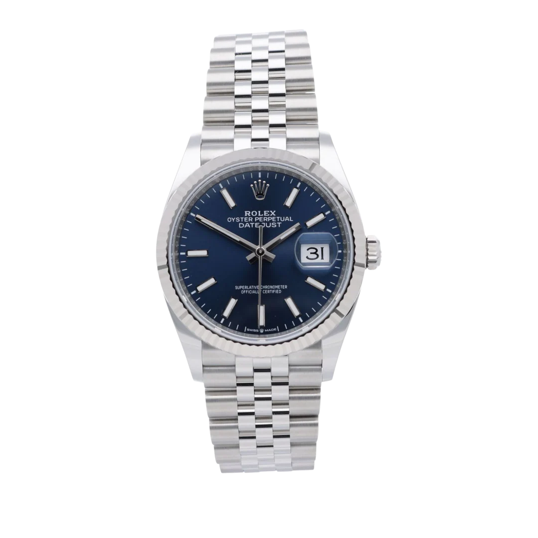 Rolex Datejust Blue Fluted Jubilee
