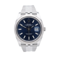 Rolex Datejust Blue Fluted Jubilee