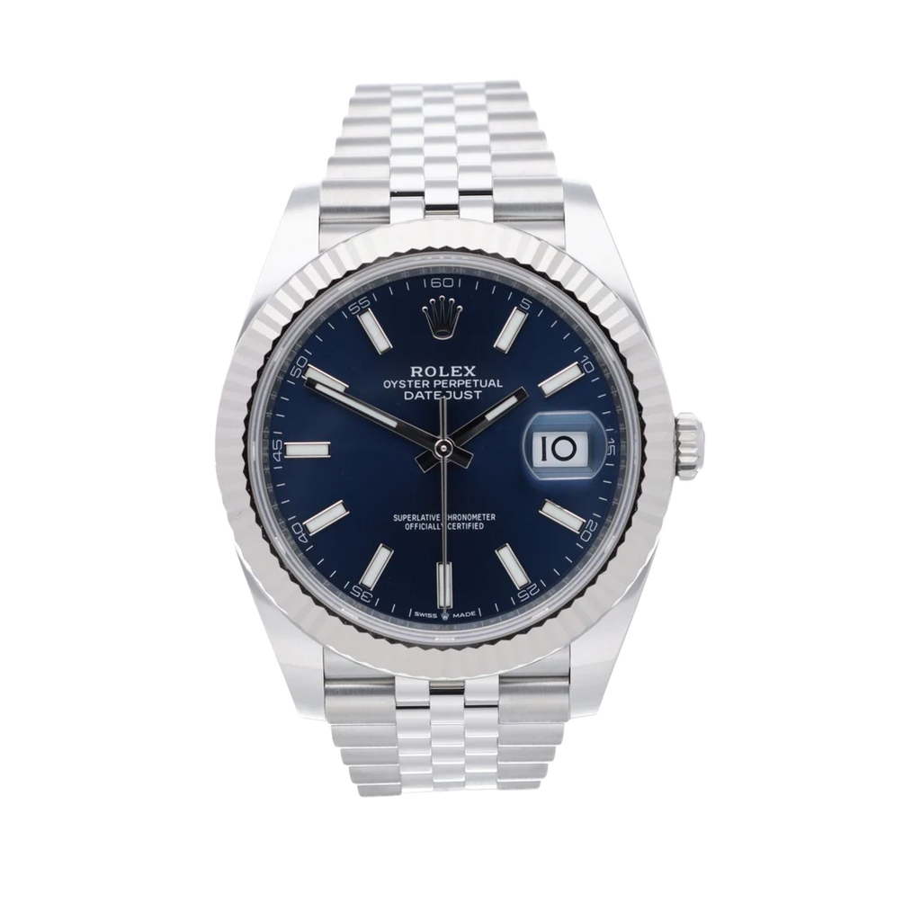 Rolex Datejust Blue Fluted Jubilee