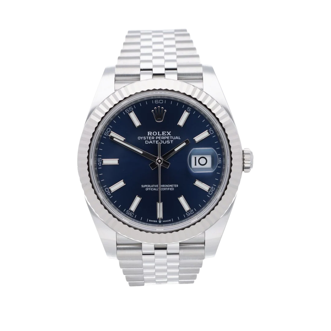 Rolex Datejust Blue Fluted Jubilee