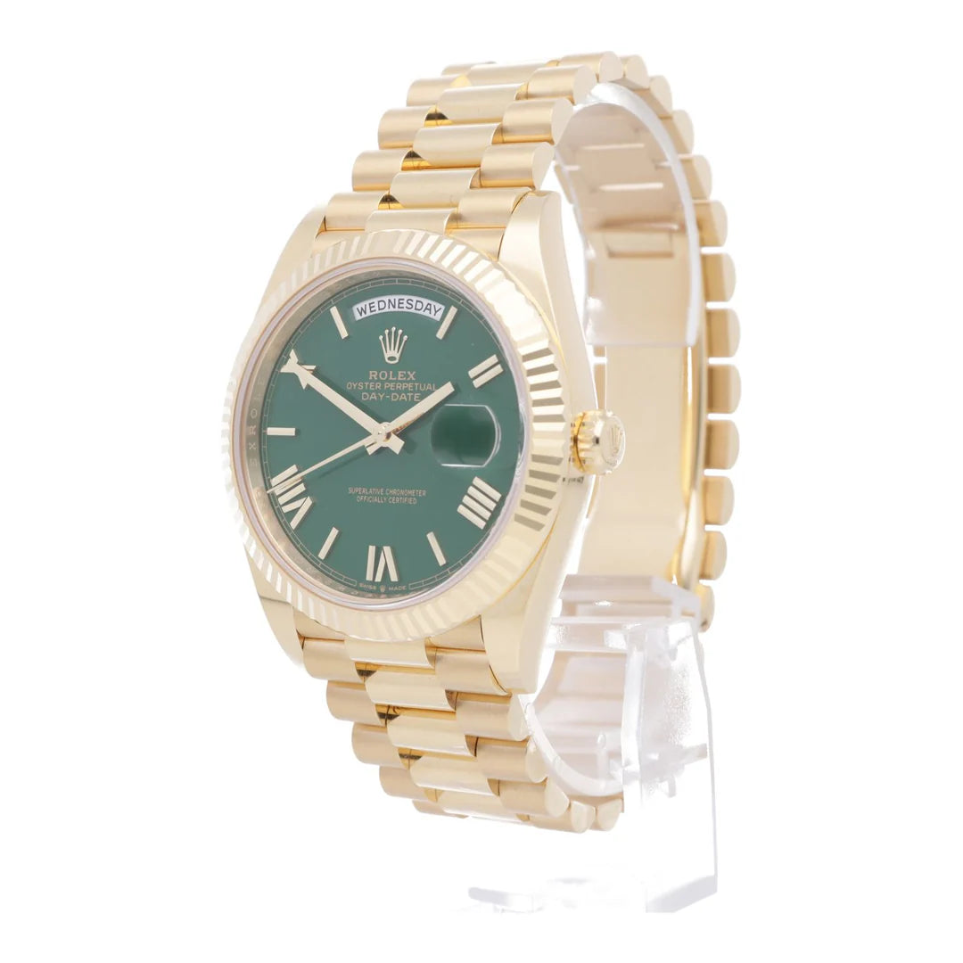 Rolex Day-Date Gold Green Watch