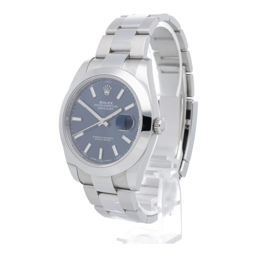 Rolex Datejust Blue Smooth Oyster