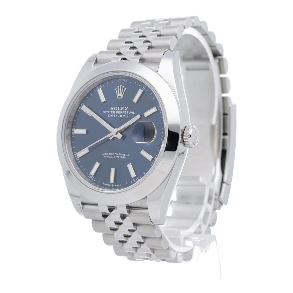 Rolex Datejust Blue Smooth Jubilee