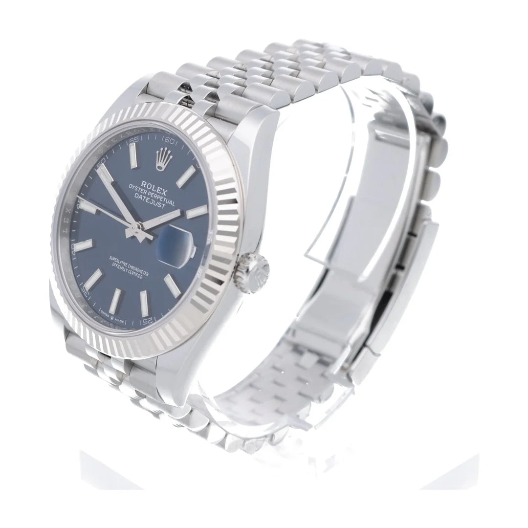 Rolex Datejust Blue Fluted Jubilee