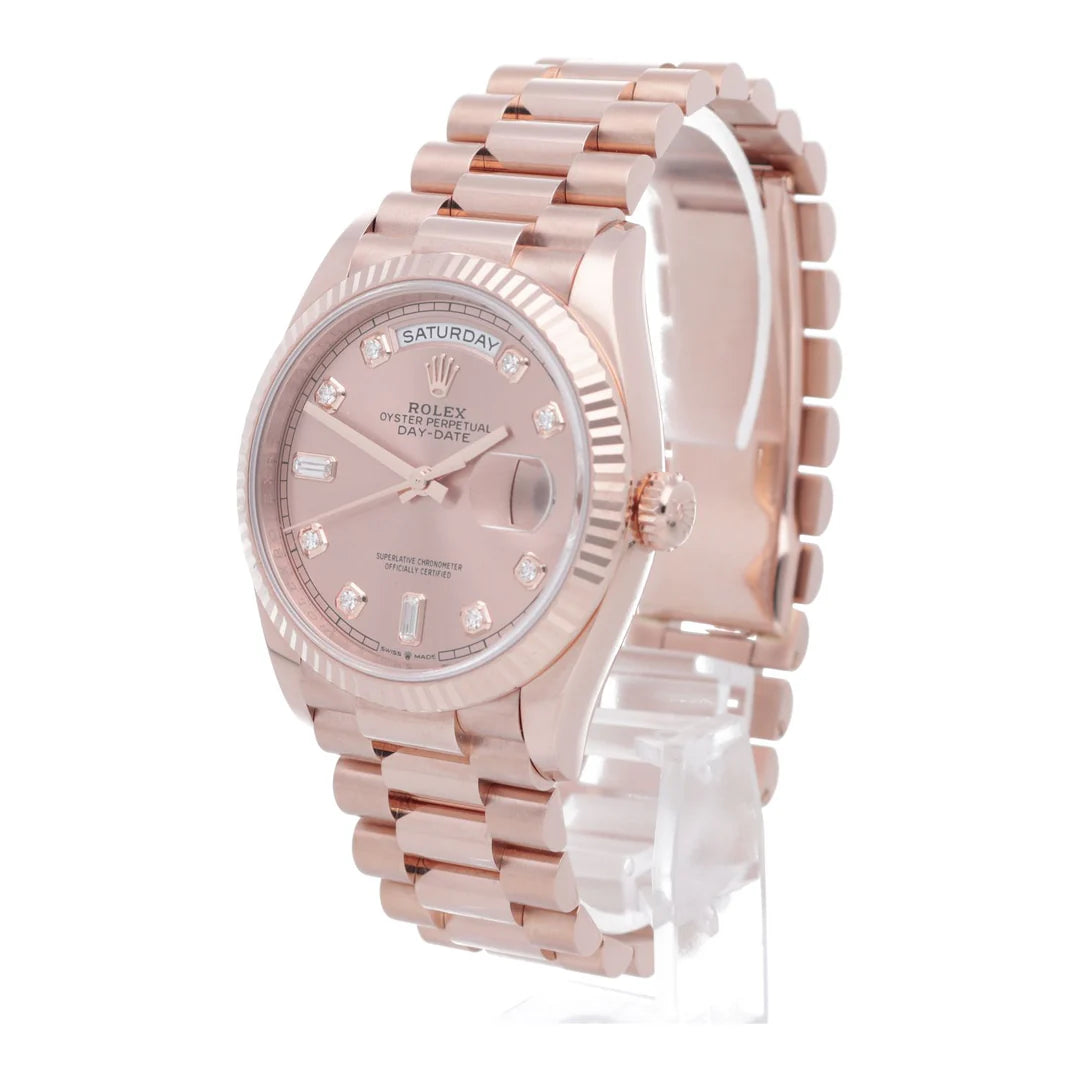 Rolex Day-Date Everose Gold Diamond