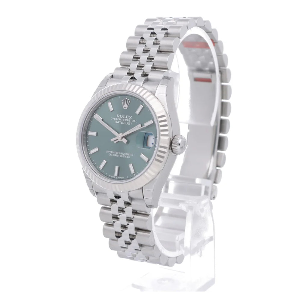 Rolex Datejust Green Fluted Jubilee