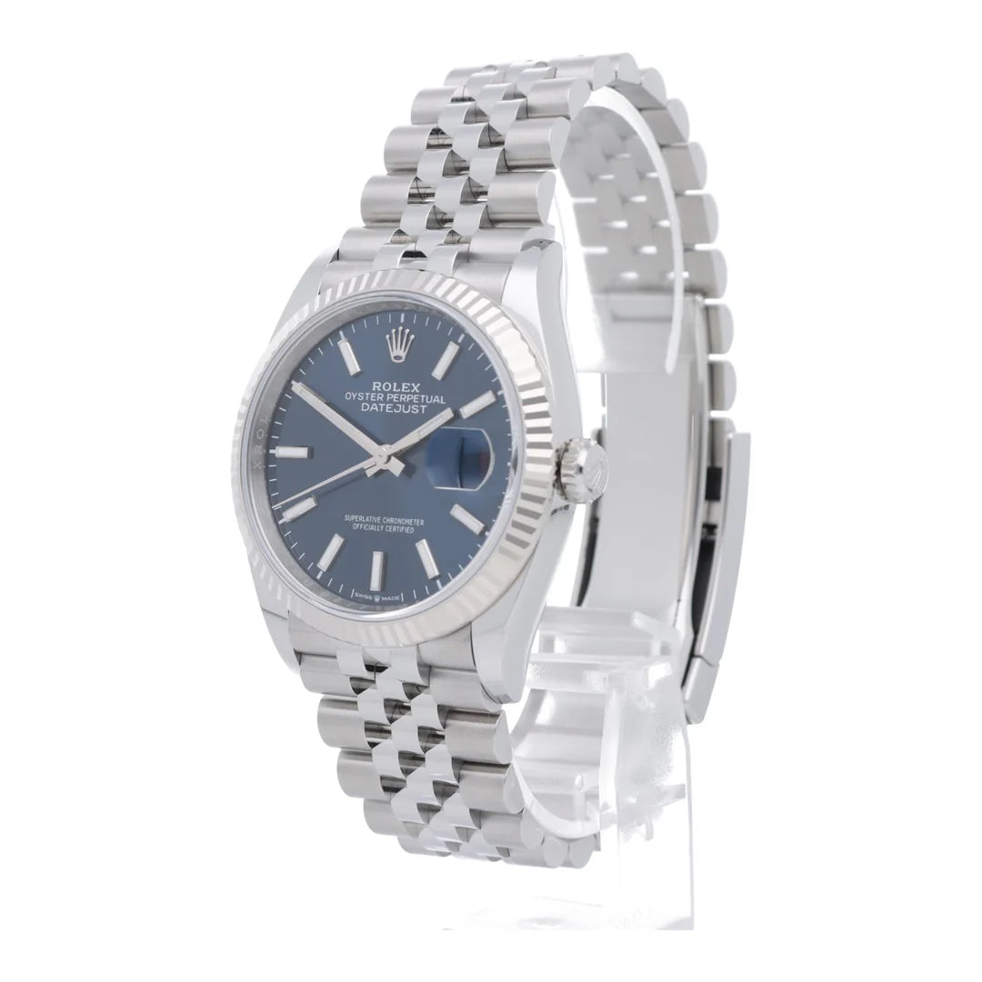 Rolex Datejust Blue Fluted Jubilee
