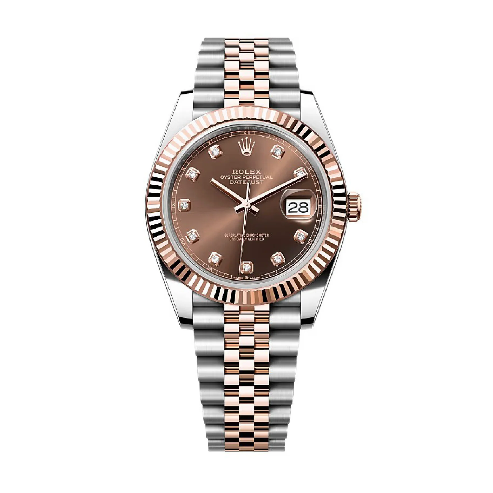 Rolex Datejust Two-Tone Chocolate Diamond