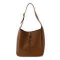 Saint Laurent Brown Grained Hobo