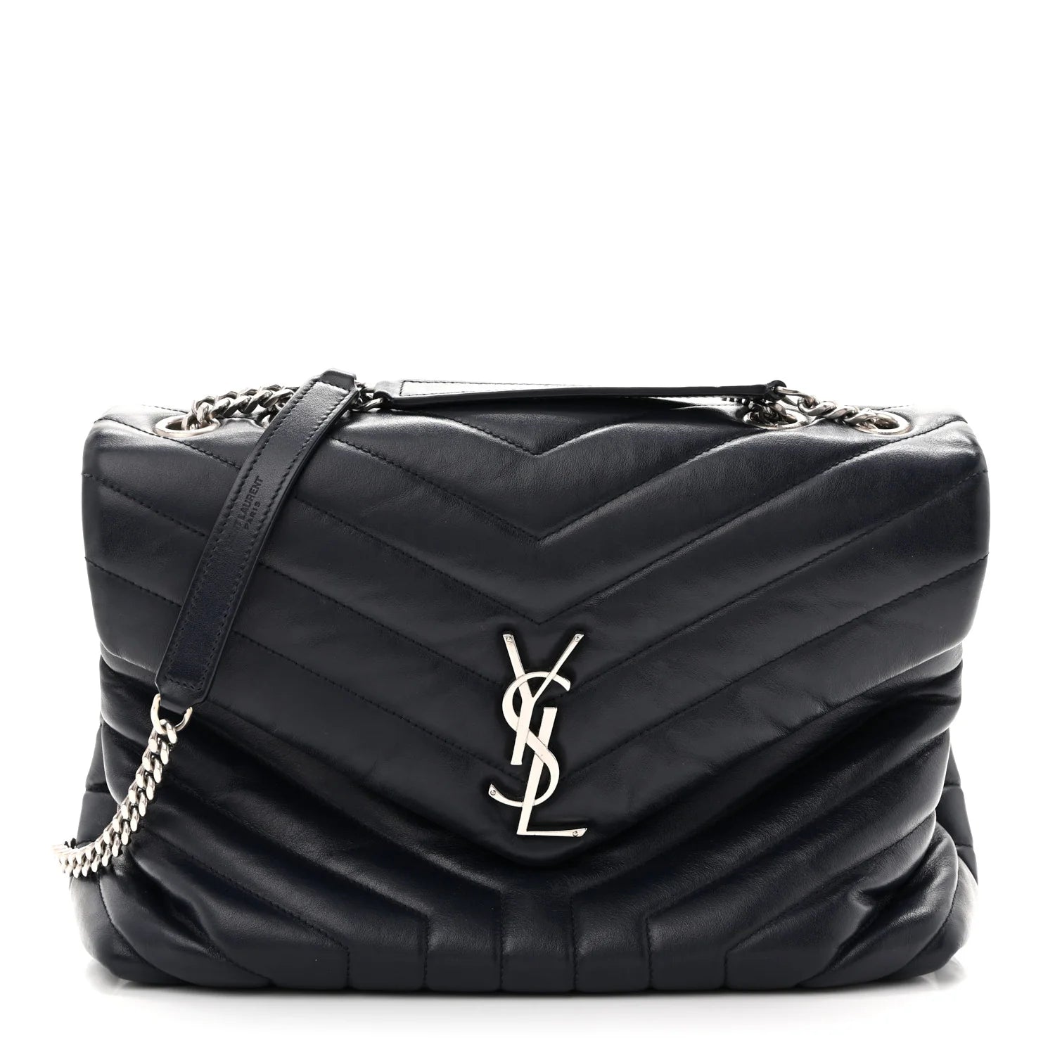 Saint Laurent Black Quilted Loulou