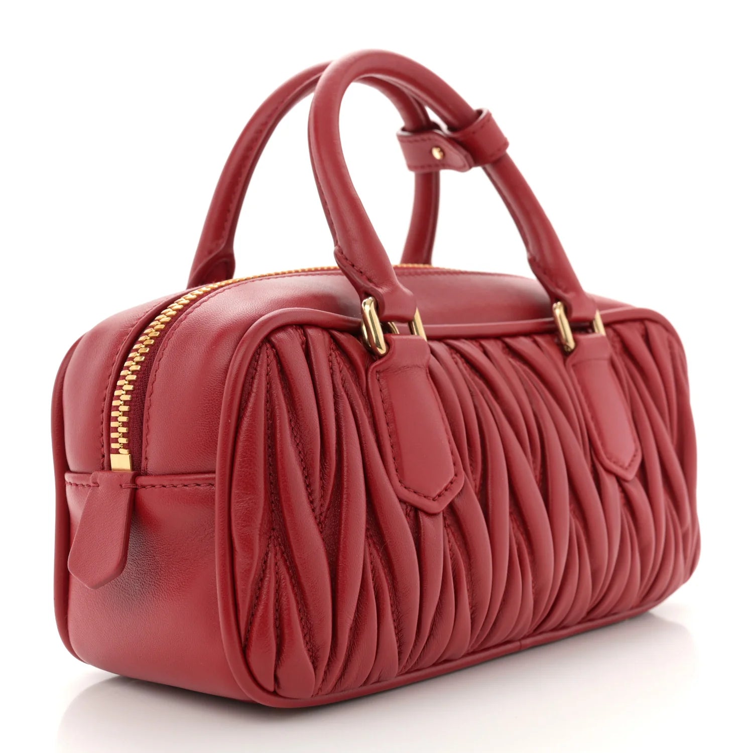 Miu Miu Red Matelassé Arcadie