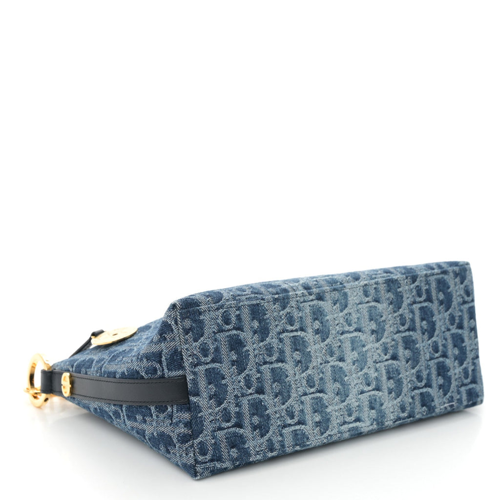 Dior Blue Oblique Denim Pouch