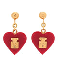 Louis Vuitton Red Heart Earrings
