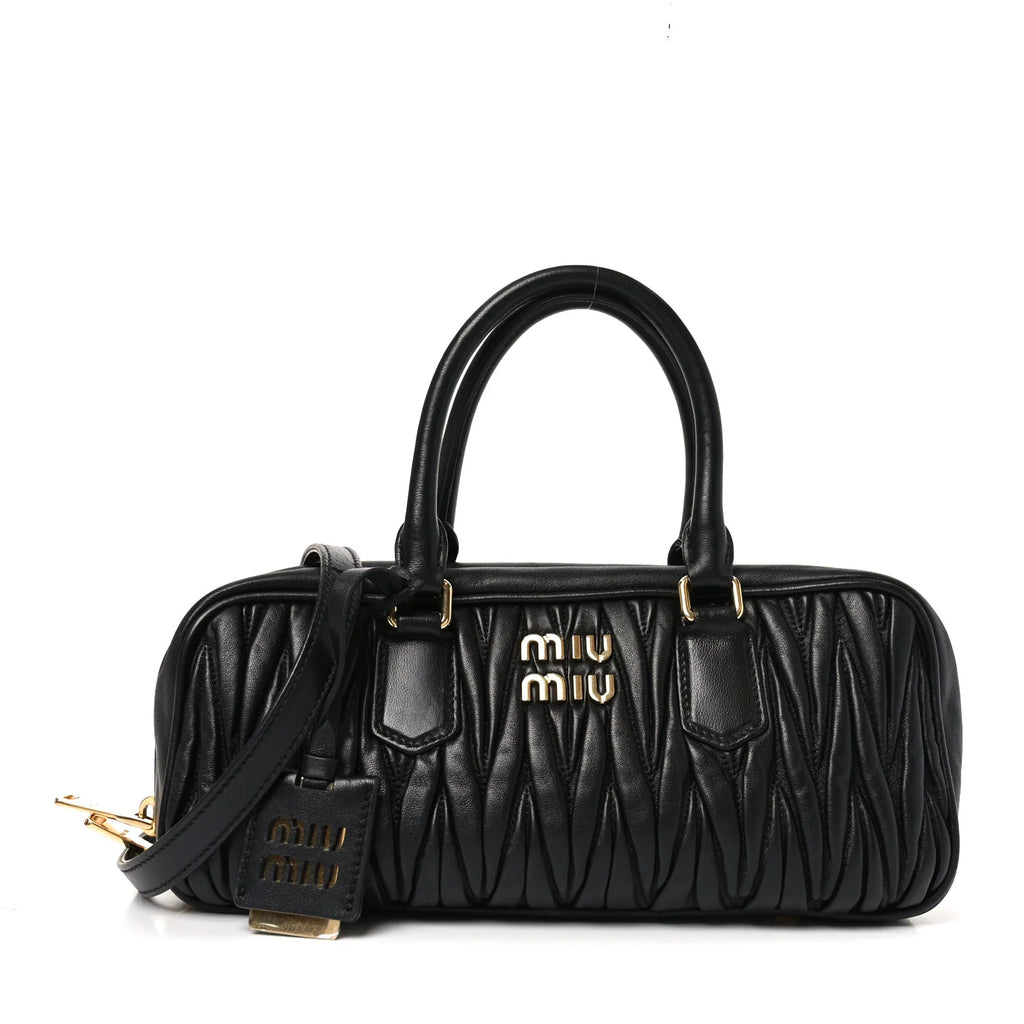 Miu Miu Black Matelassé Arcadie