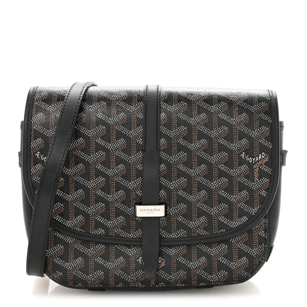 Goyard Black Goyardine Belvedere Bag