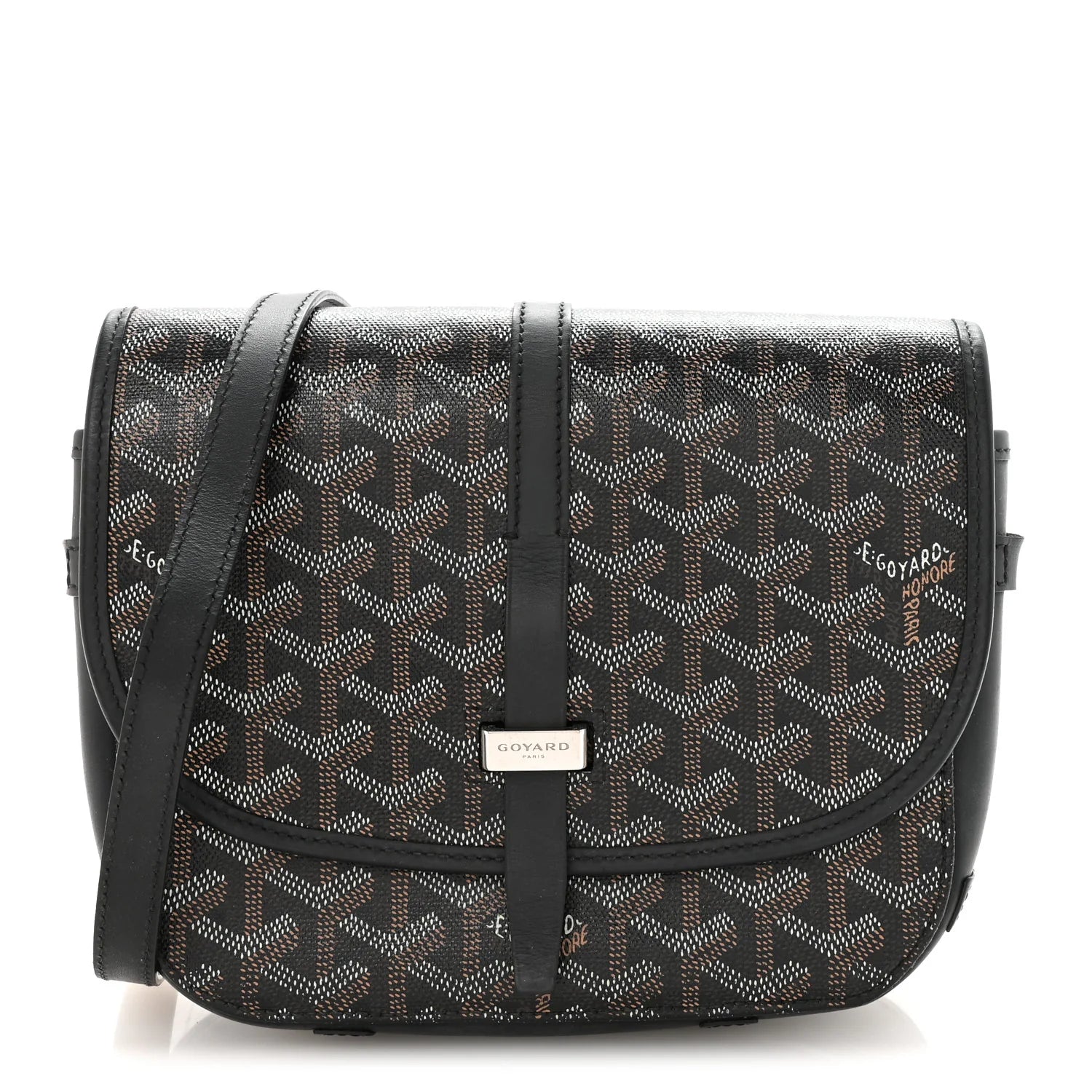 Goyard Black Goyardine Belvedere Bag