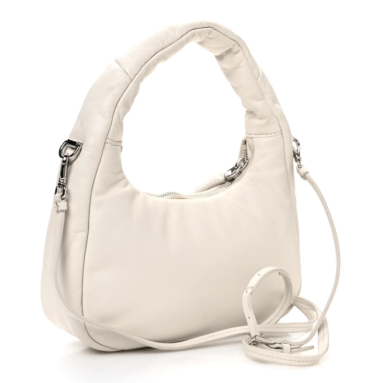 Prada White Leather Mini Bag