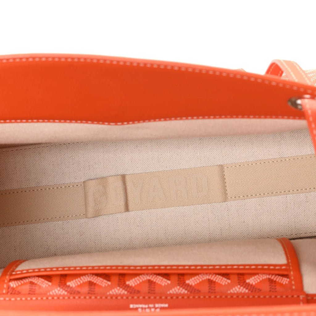 Goyard Orange Goyardine Marie-Galante Bag