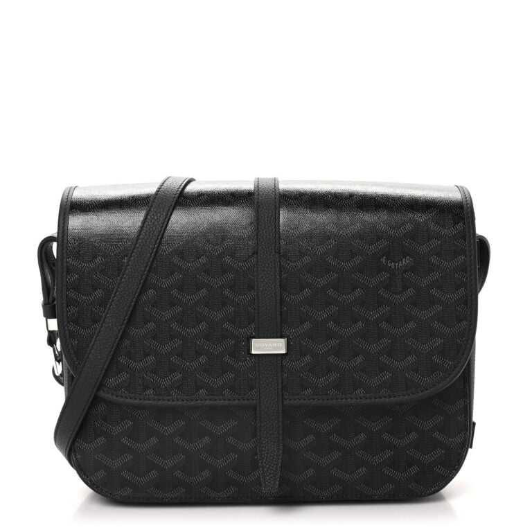 Goyard Black Goyardine Belvedere Messenger