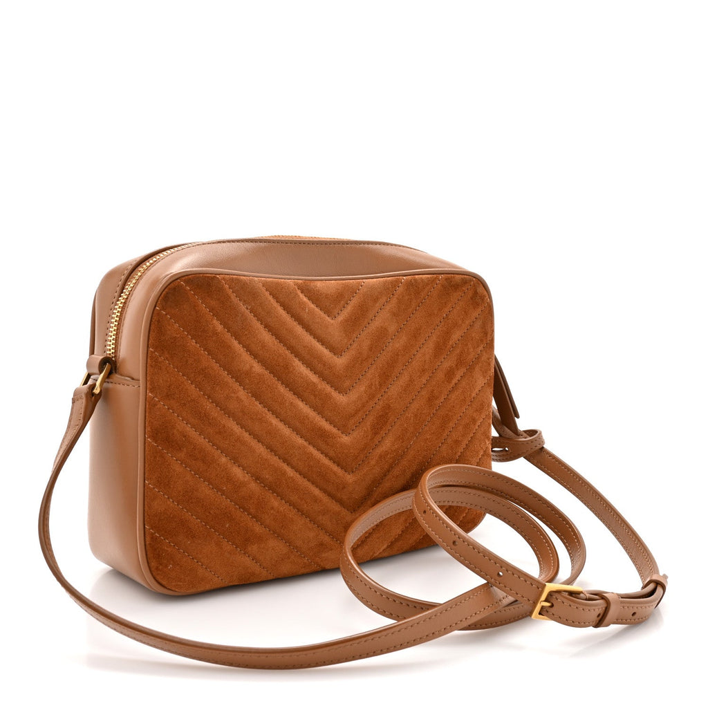 Saint Laurent Brown Suede Crossbody