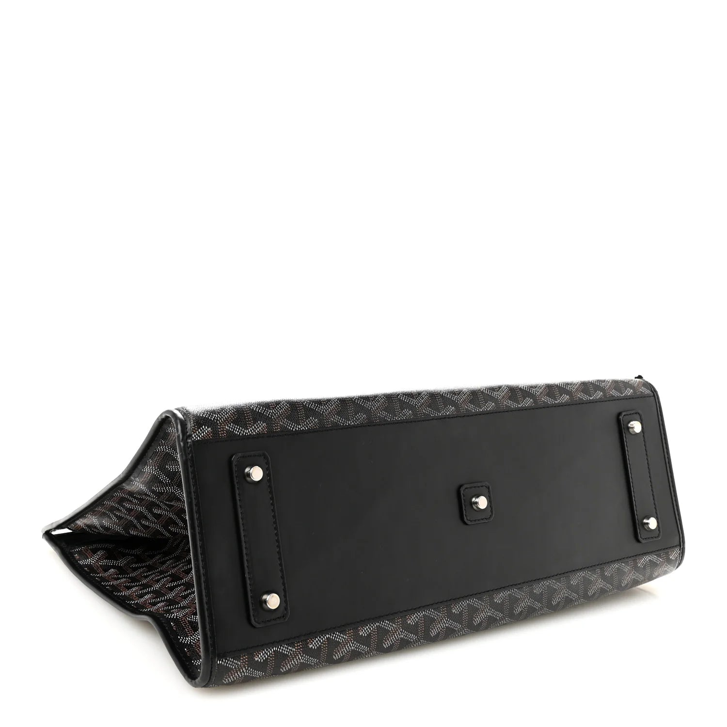 Goyard Black Goyardine Voltaire Tote