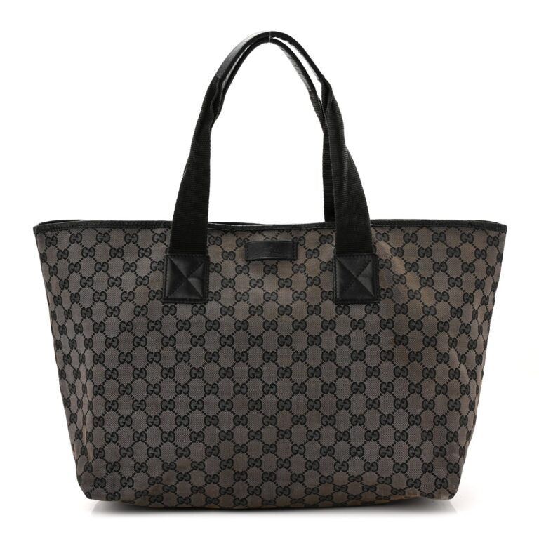 Gucci Black GG Canvas Tote