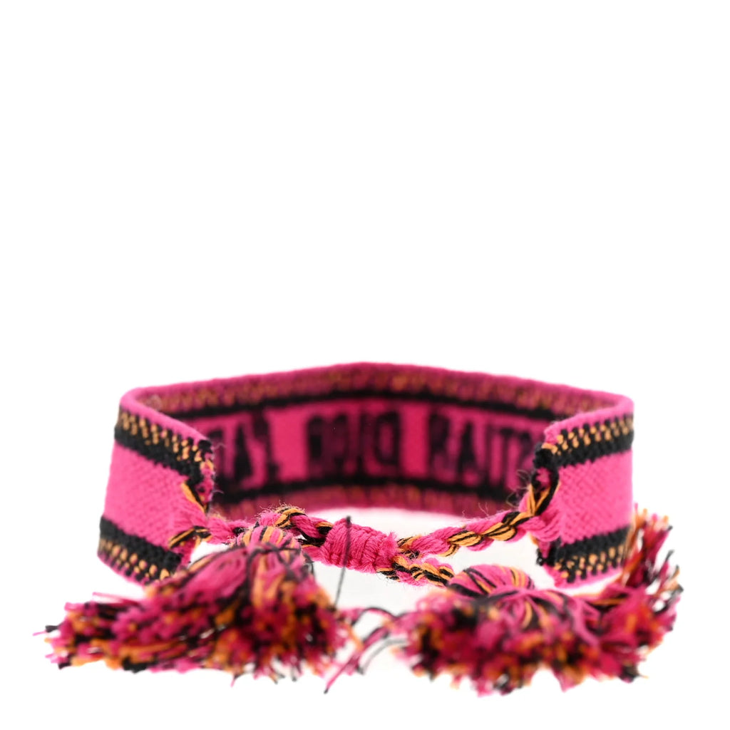 Dior Pink J'Adior Woven Bracelet