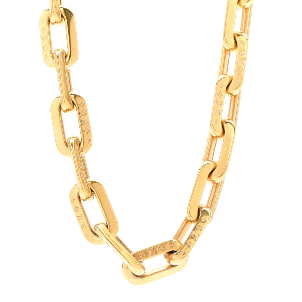Louis Vuitton Gold Monogram Chain Bracelet
