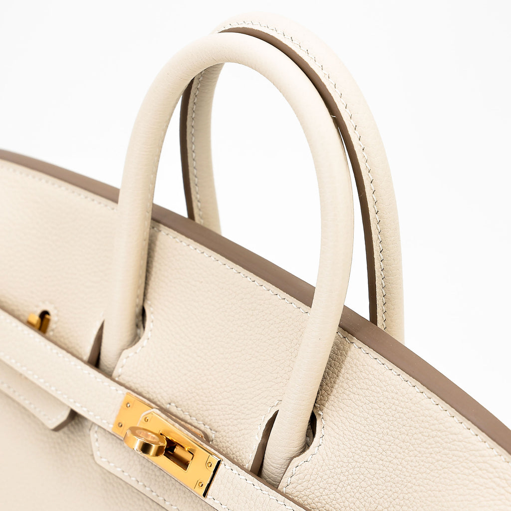 Hermes Birkin Cream Grained Handbag