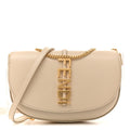 Fendi Cream Leather Logo Bag