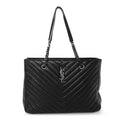 Saint Laurent Black Quilted Tote