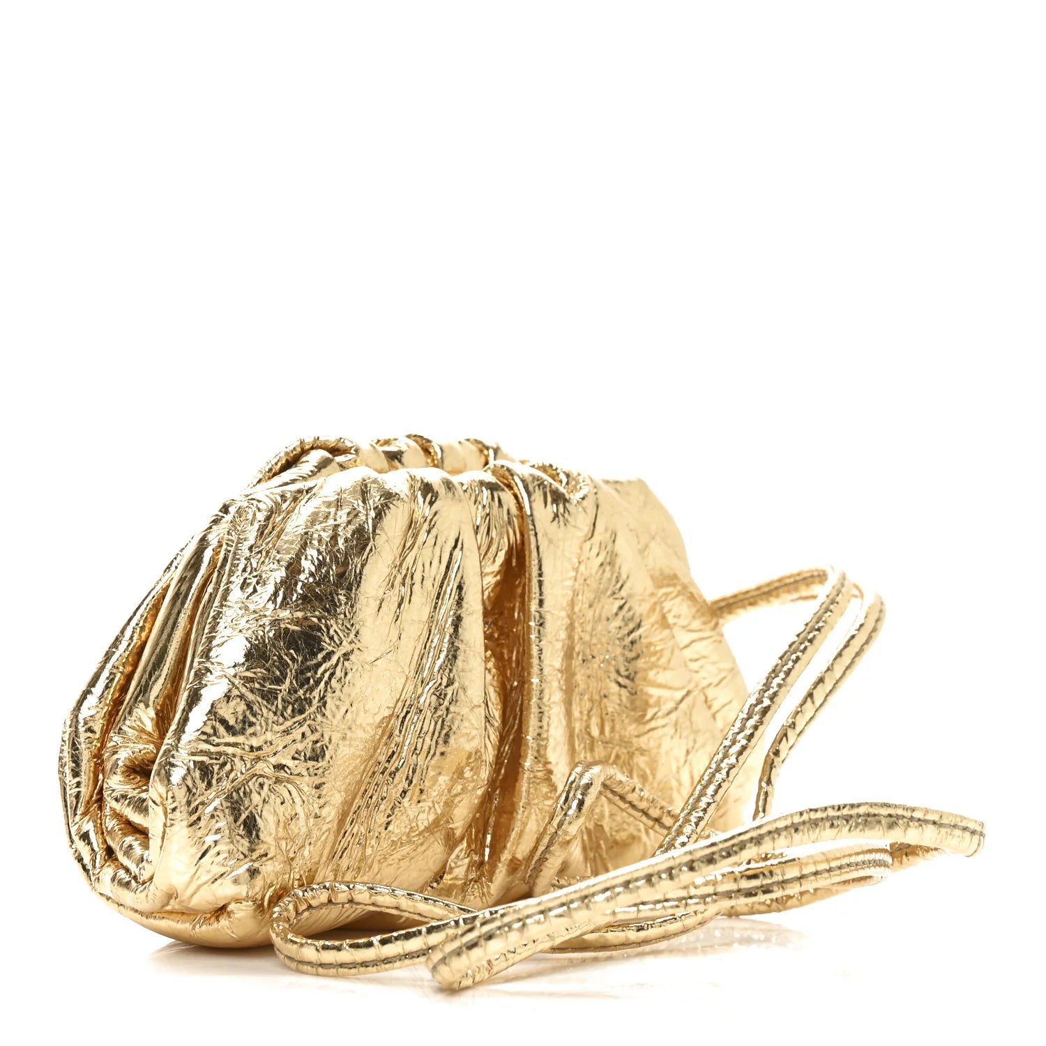 Bottega Veneta Gold Mini Pouch