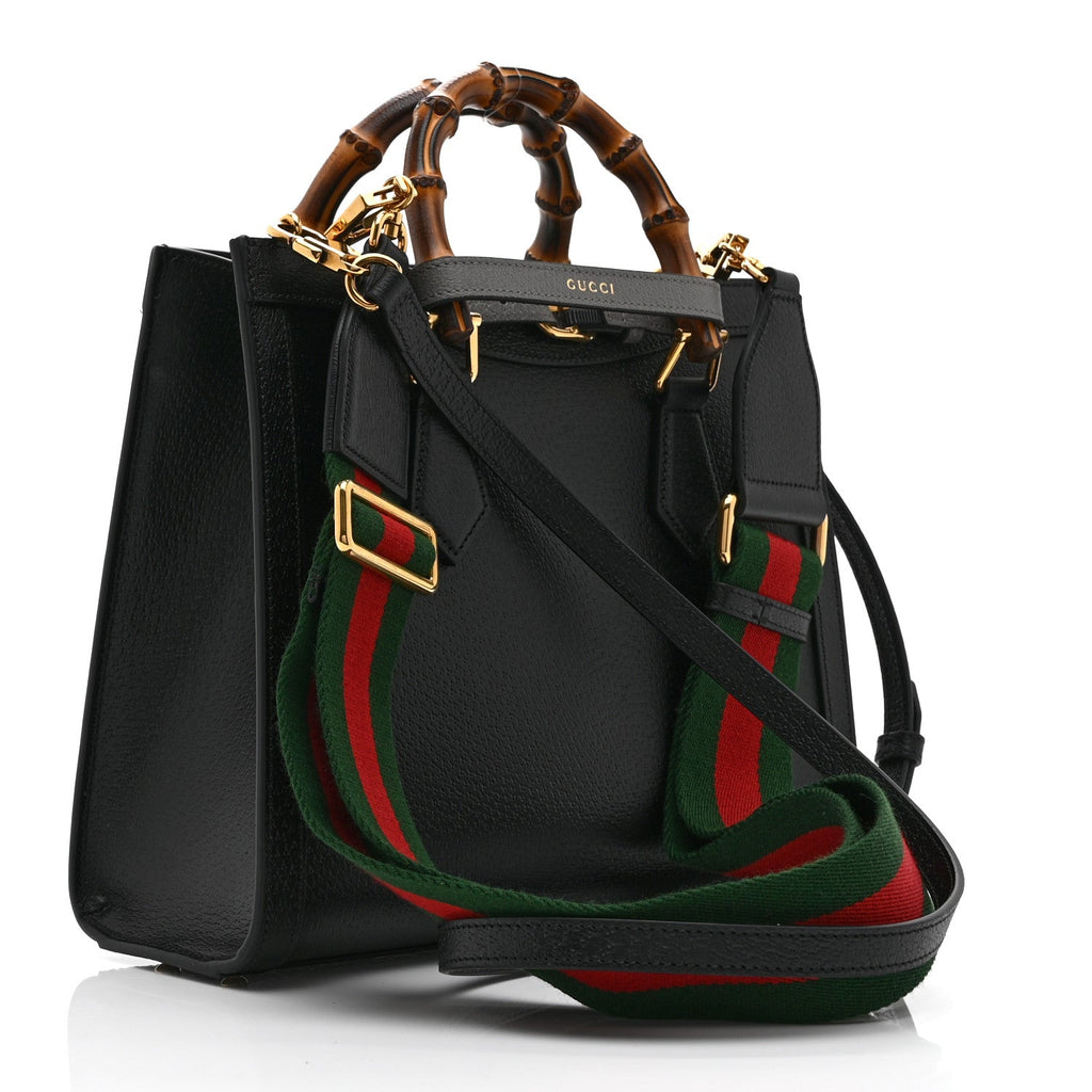 Gucci Diana Black Bamboo Tote