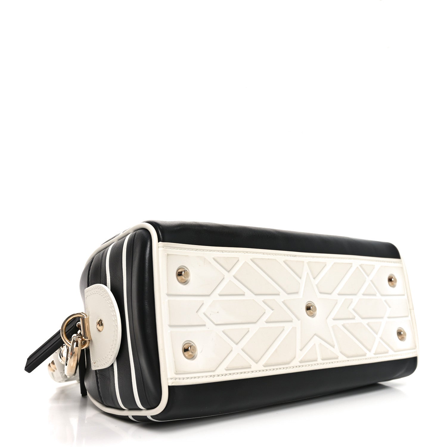 Dior Black Leather Vibe Bowling Bag
