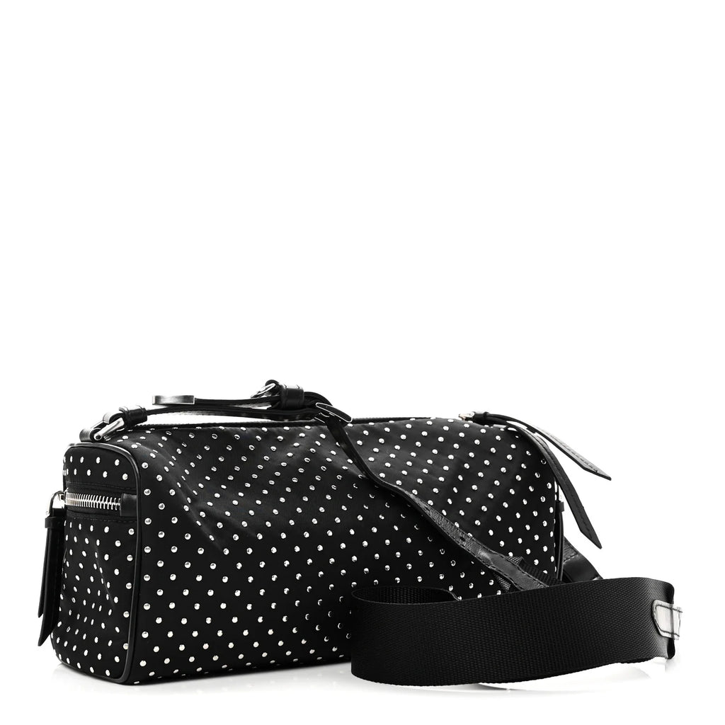 Prada Black Studded Nylon Bag