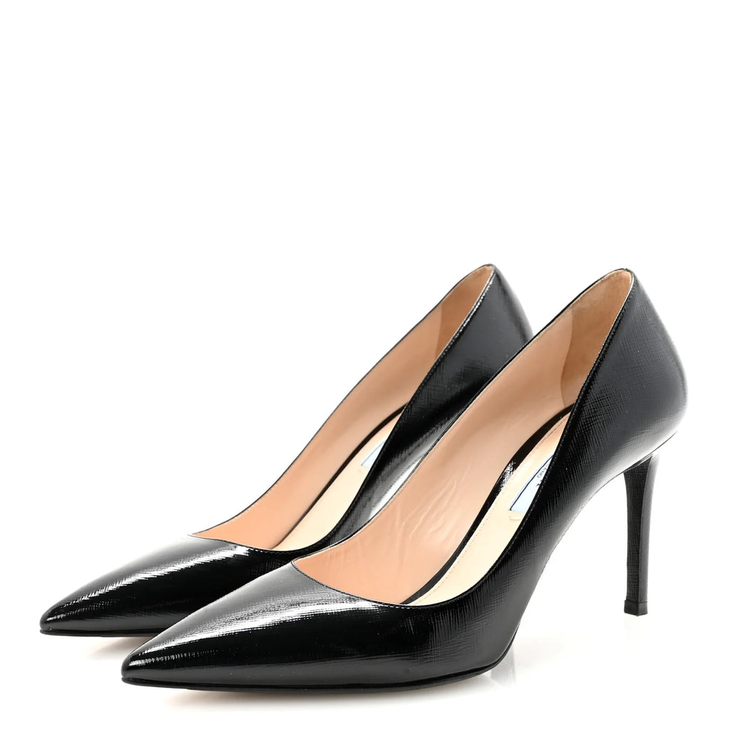 Prada Black Pointed-Toe Pumps