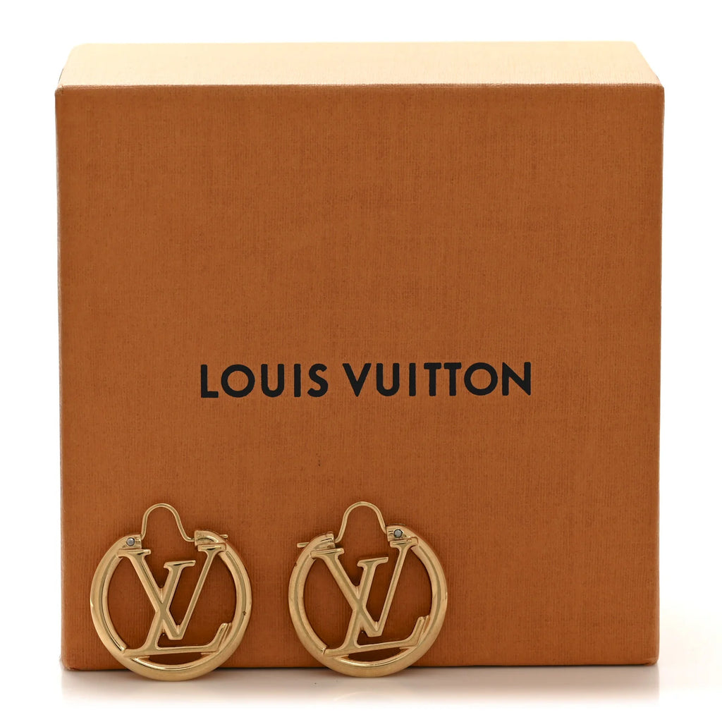 Louis Vuitton Gold Circle Earrings
